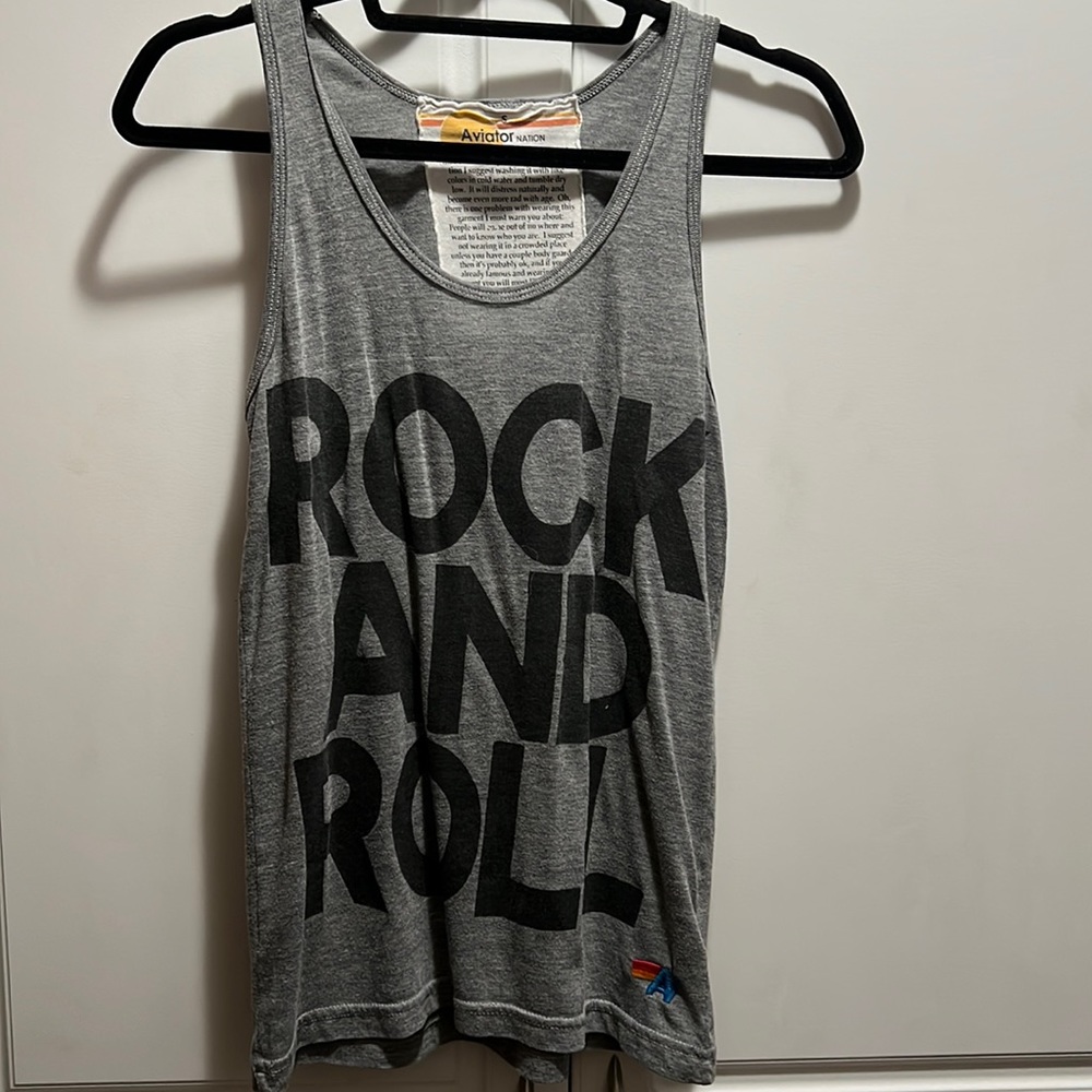 Aviator Nation rock and roll tank top size small